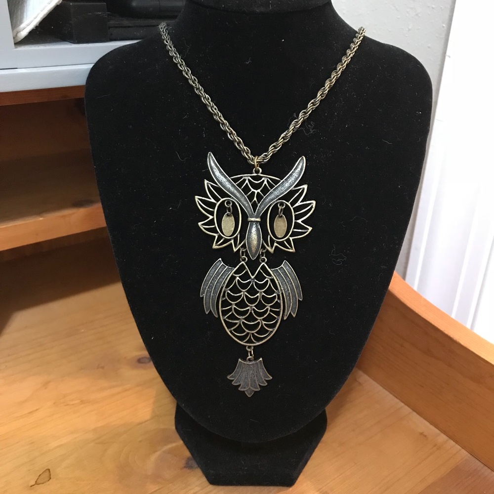 Owl Statement Necklace - image 1